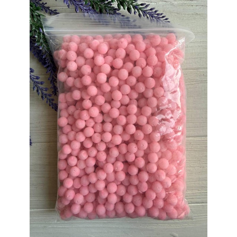 Намистини " Бархатні № 2 " 10 мм рожеве омбре 250 грам