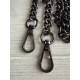 Комплект Ланцюжок з карабіном № 29, темний нікель 120 см