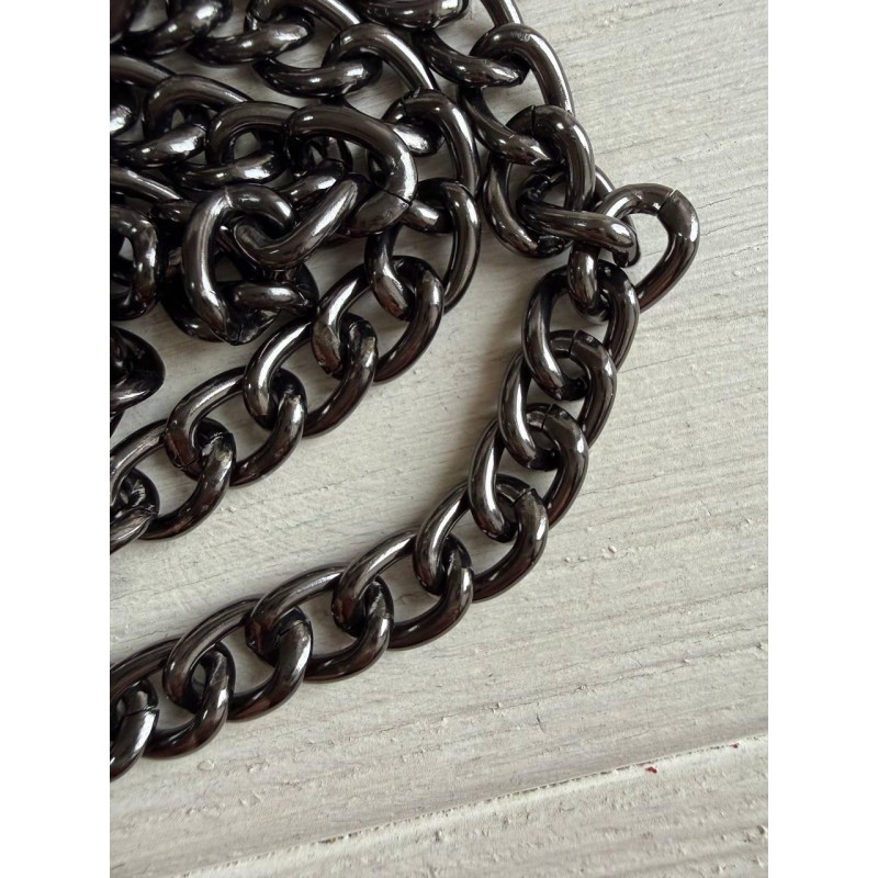 Комплект Ланцюжок з карабіном № 29, темний нікель 120 см