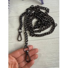 Комплект Ланцюжок з карабіном № 29, темний нікель 120 см