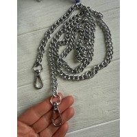 Комплект Цепочка  с карабином  № 29, серебро 120 см