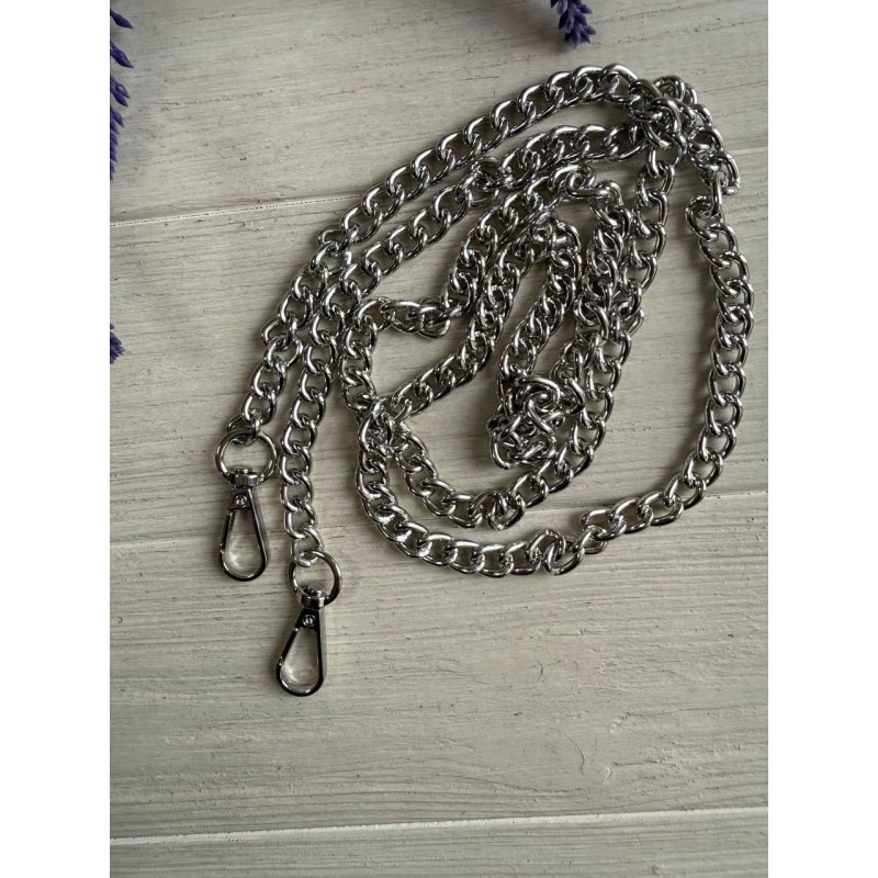Комплект Ланцюжок з карабіном № 29, срібло 120 см