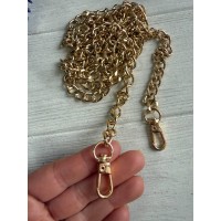 Комплект Ланцюжок з карабіном № 30, золото 120 см
