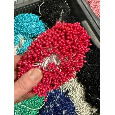 Тичинки двосторонні, 1650 - 1700 ниток малиново червоні