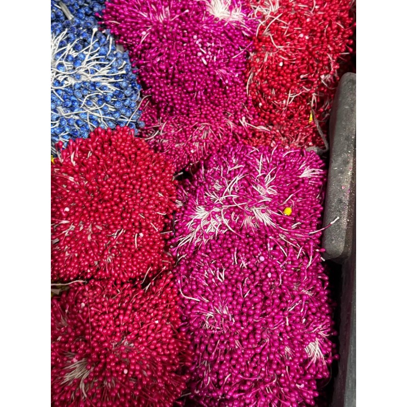 Тичинки двосторонні, 1650 - 1700 ниток малиново червоні