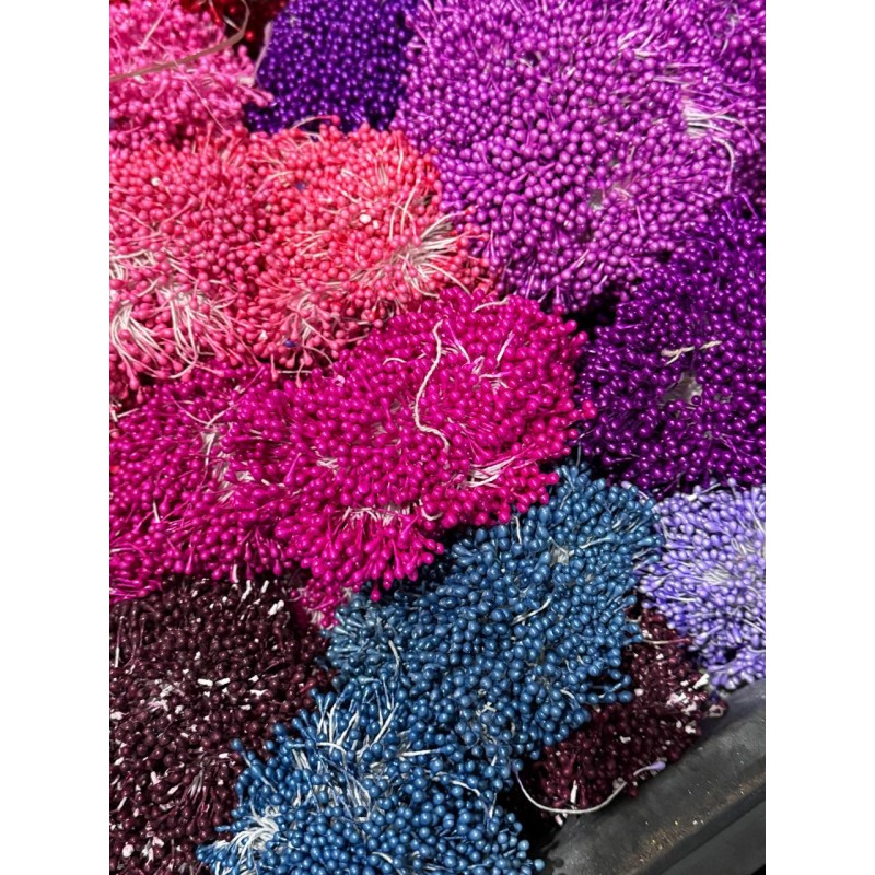 Тичинки двосторонні, малинові 1650 - 1700 ниток