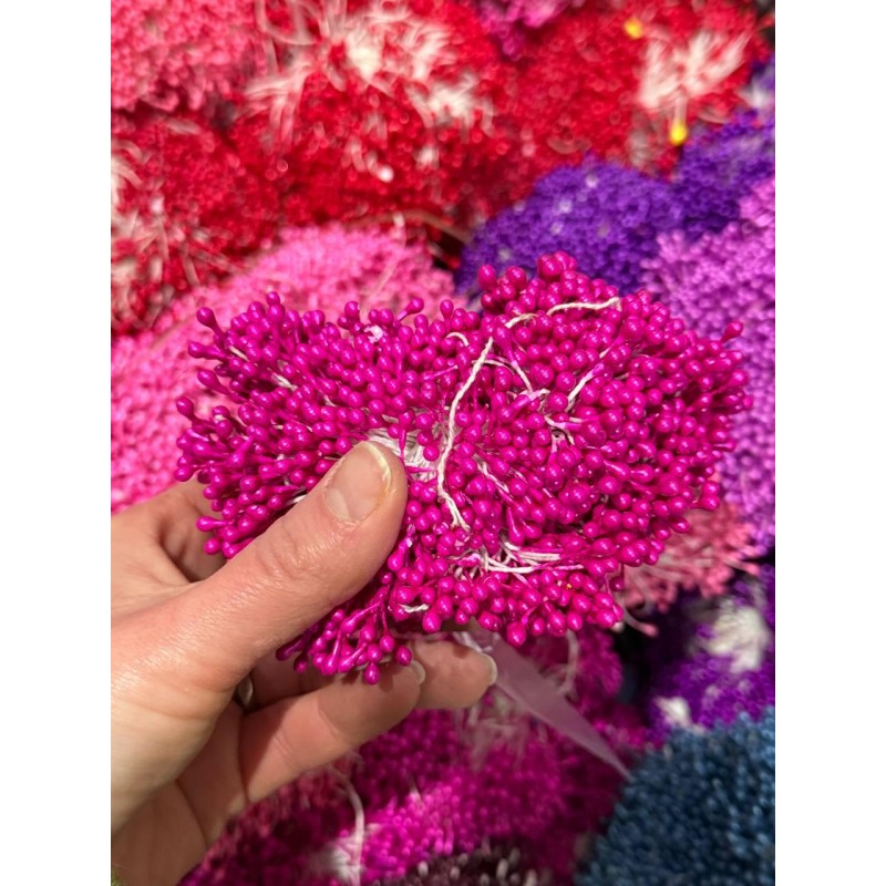 Тичинки двосторонні, малинові 1650 - 1700 ниток