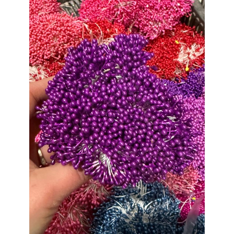 Тичинки двосторонні, темно бузкові 1650 - 1700 ниток