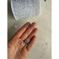 Намисто на волосіні круглі " 651" , прозорі  30 метрів