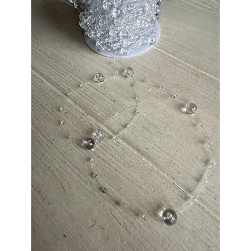 Намисто на волосіні круглі " 651" , прозорі  30 метрів