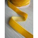 Стрічка оксамитова " 2.5 см" жовтогаряча 45 метрів
