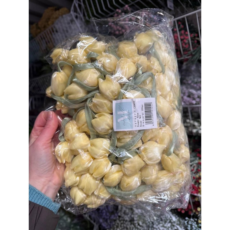 Тюльпан бант шифоновий шифоновий  100 шт