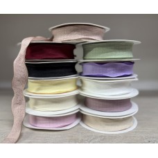 Стрічка  2,5 см " Хвиля " чорна 9 метрів