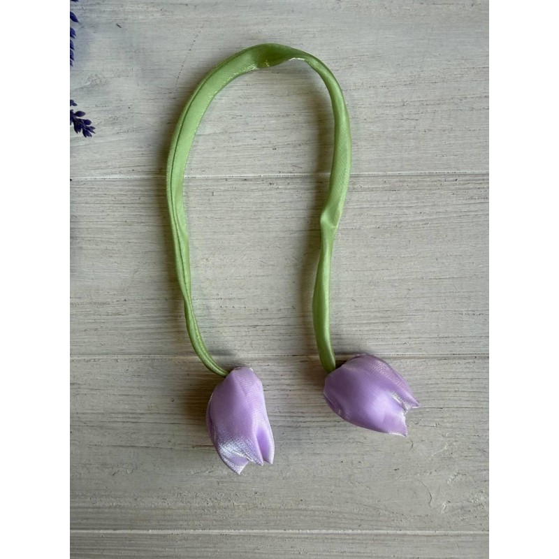 Тюльпан бант шифновый фиолетовый 20 шт