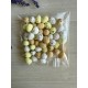 Яйця  пенопластові 2,0 * 1,5 см беж+жовт+біл 50 шт