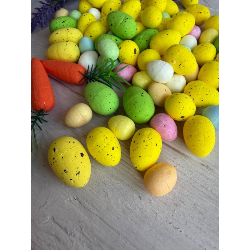 Яйця  пенопластові мікс з морковкою 79 шт