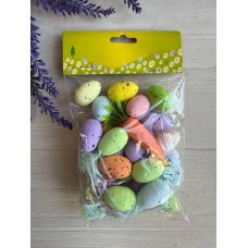 Яйця  пенопластові мікс з морковкою 25 шт