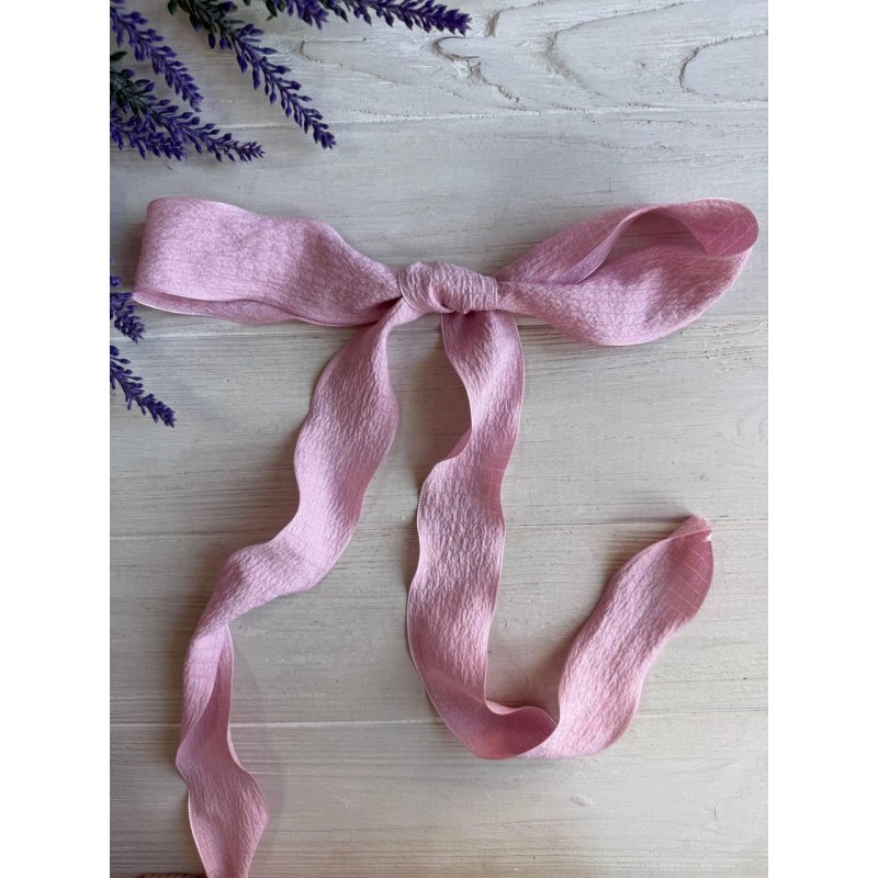 Лента  4 см " Волна " розовая 9 метров