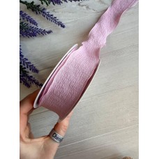 Стрічка  4 см " Хвиля " рожева 9 метрів