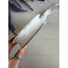 Стрічка  2,5 см " Хвиля " біла 9 метрів