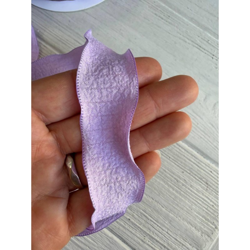 Лента  2,5 см " Волна " фіолетова 9 метров