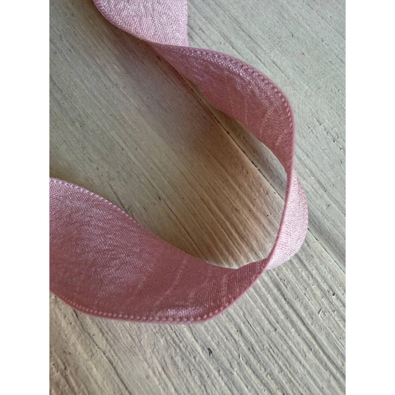 Лента  2,5 см " Волна " розовая 9 метров