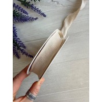 Лента  2,5 см " Волна " бежева 9 метров