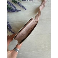 Лента  2,5 см " Волна " темная пудра 9 метров