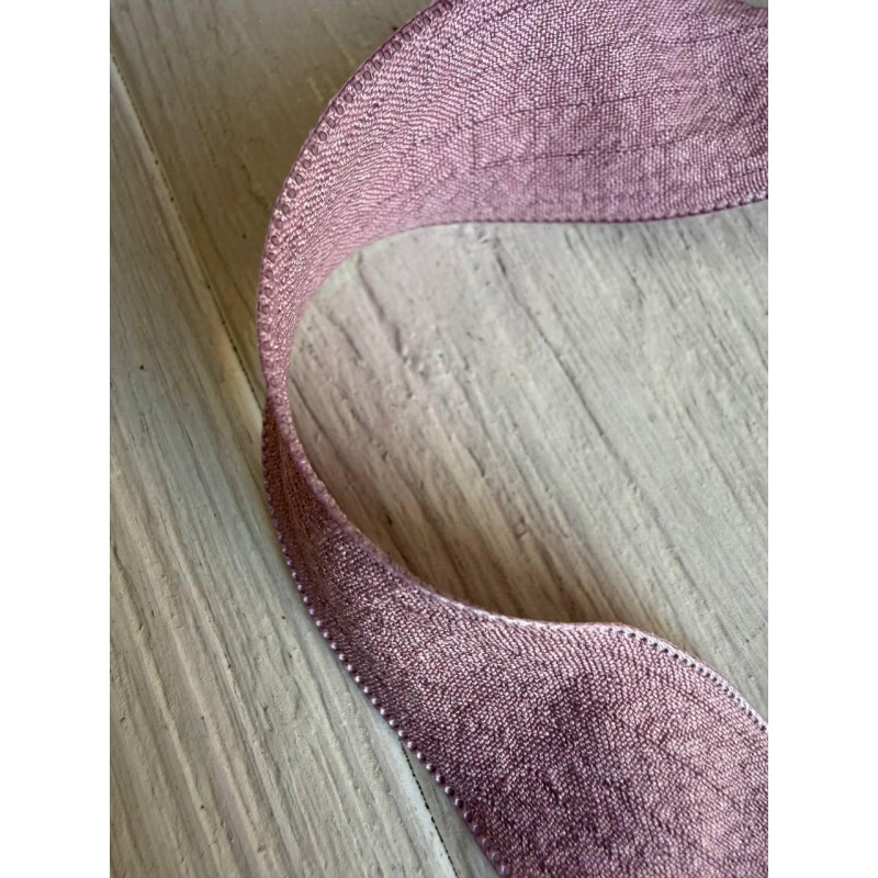 Лента  2,5 см " Волна " пудра 9 метров