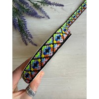 Тесьма жаккардовая с орнаментом " 19877 "  2,5 см ,    22.5 метра