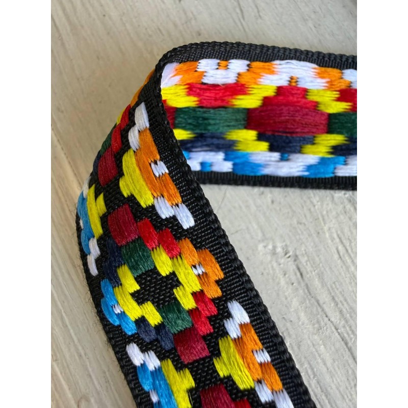 Тасьма жакардова з орнаментом " 19876 " 2,5 см ,  22.5 метри