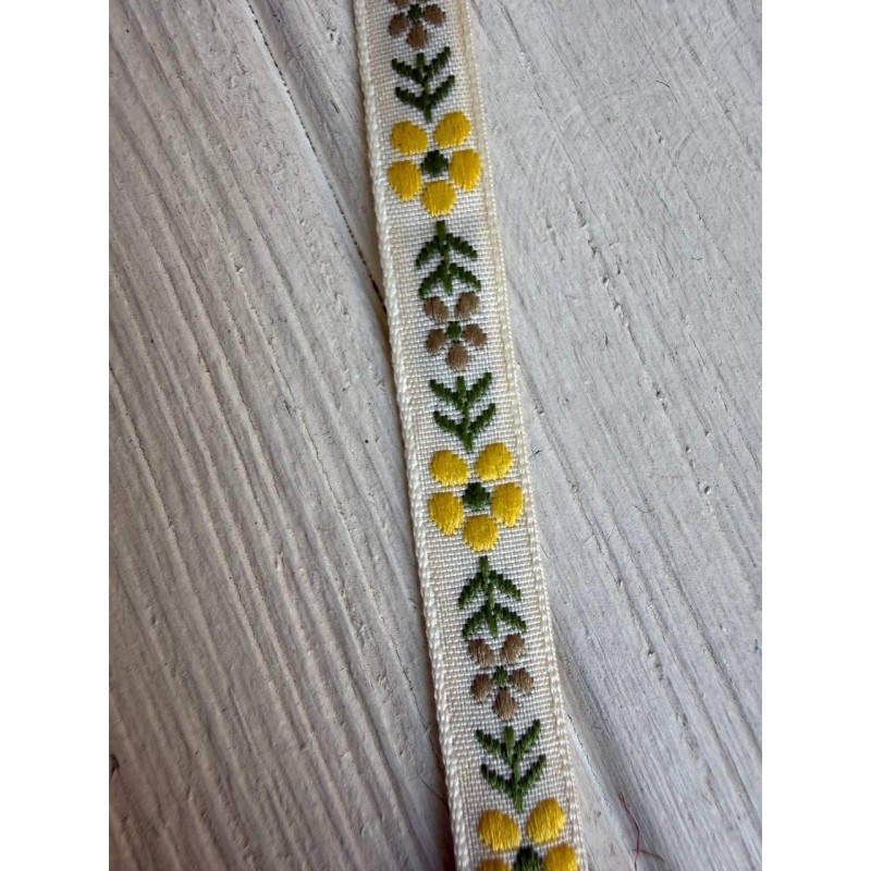Тасьма жакардова з орнаментом " 19874 " 1.0 см ,  22.5 метри