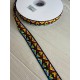 Тасьма жакардова з орнаментом " 19876 " 2,5 см ,  22.5 метри