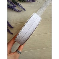 Кружево 3 см  " Тонкое 328 " белое  45 метров