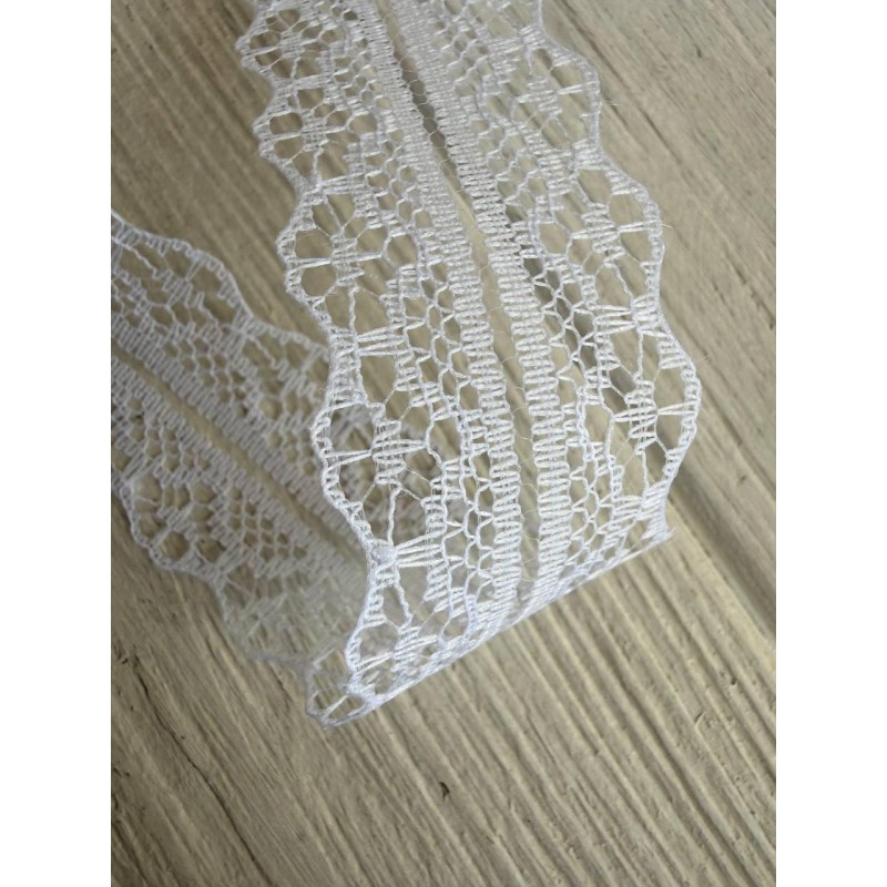 Мереживо 3 см " Тонке 328 " біле  45 метрів