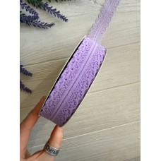 Мереживо 3 см " Тонке 328 " фіолетове  45 метрів
