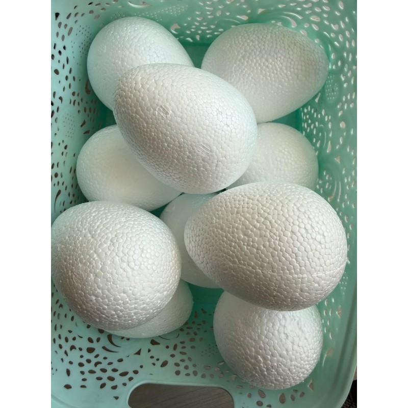 Яйця пенопластові 8*6 см 10 шт