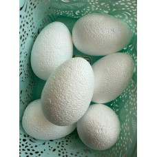 Яйця пенопластові 9,3 * 6,4 см  6 шт