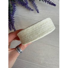Стрічка мішковина  2.5 см білий 10 метрів