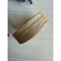 Лента мешковина  2.5 см натуральный 10  метров