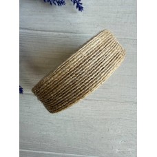 Стрічка мішковина  2.5 см натуральний 10 метрів