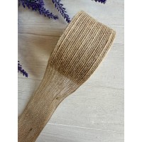 Лента мешковина 6.5 см натуральный 10 метров