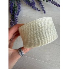 Стрічка мішковина  5 см білий 10 метрів