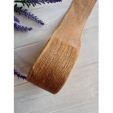 Стрічка мішковина  6.5 см мокко 10 метрів