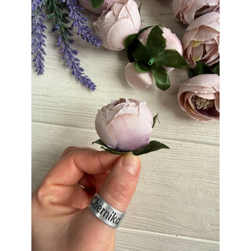 Бутон Півонія No3, пудра 50 шт