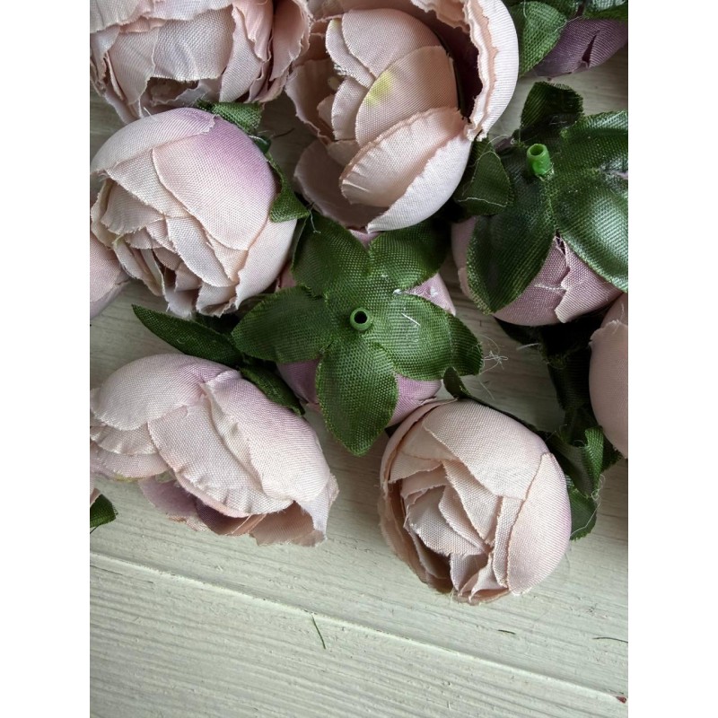 Бутон Півонія No3, пудра 50 шт