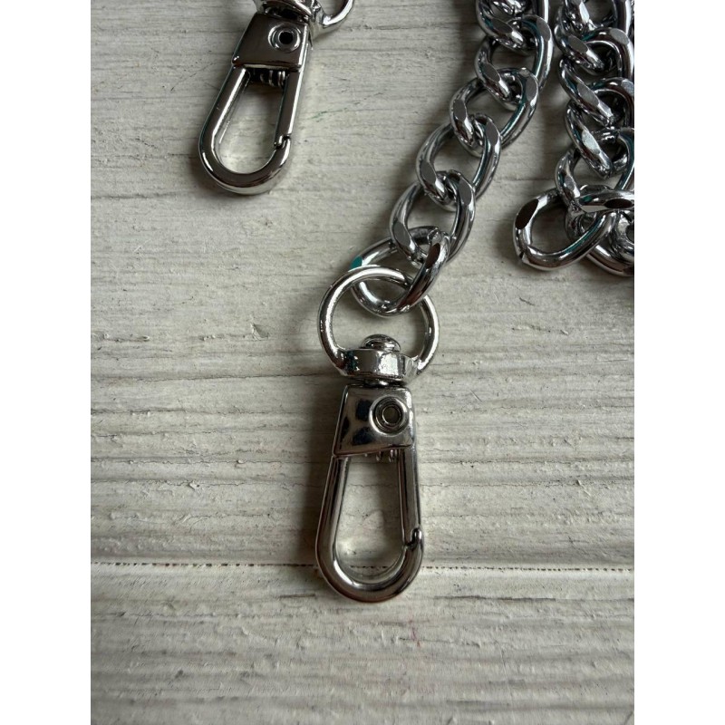 Комплект Ланцюжок з карабіном № 30, срібло 120 см