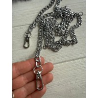 Комплект Ланцюжок з карабіном № 30, срібло 120 см