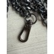 Комплект Ланцюжок з карабіном № 30, темний нікель 120 см