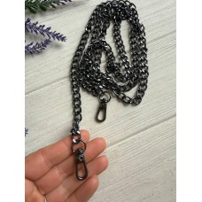 Комплект Ланцюжок з карабіном № 30, темний нікель 120 см